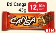 ETİ CANGA ÇİKOLATA 45 G